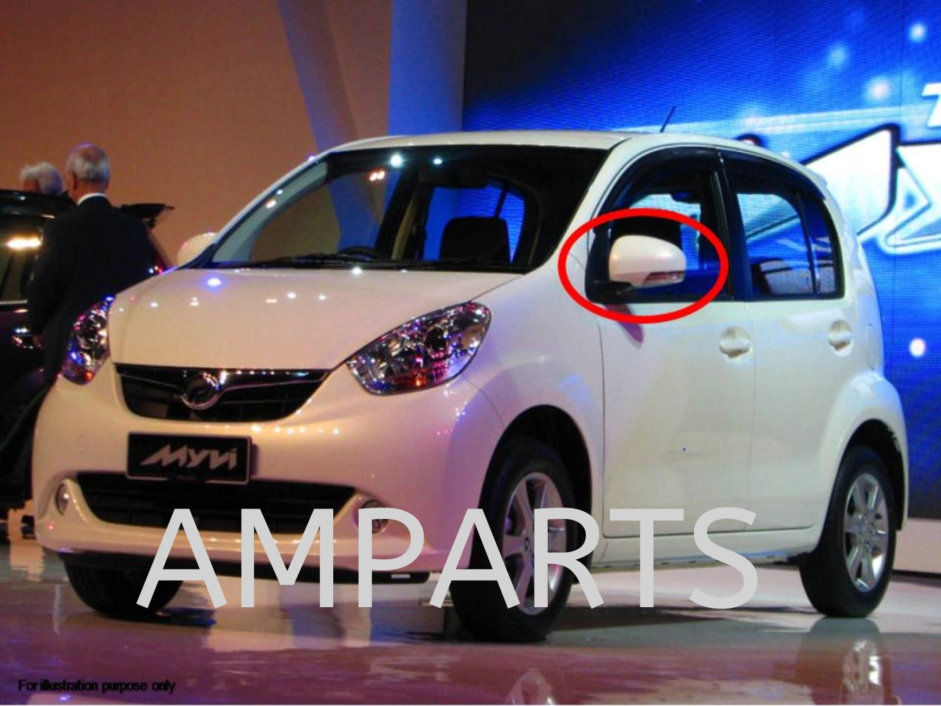 Perodua Myvi 2011 Door Mirror 7 Pin