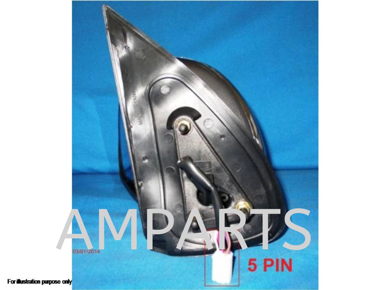 Toyota Hilux 2011 Door Mirror (Auto) 5 Pin