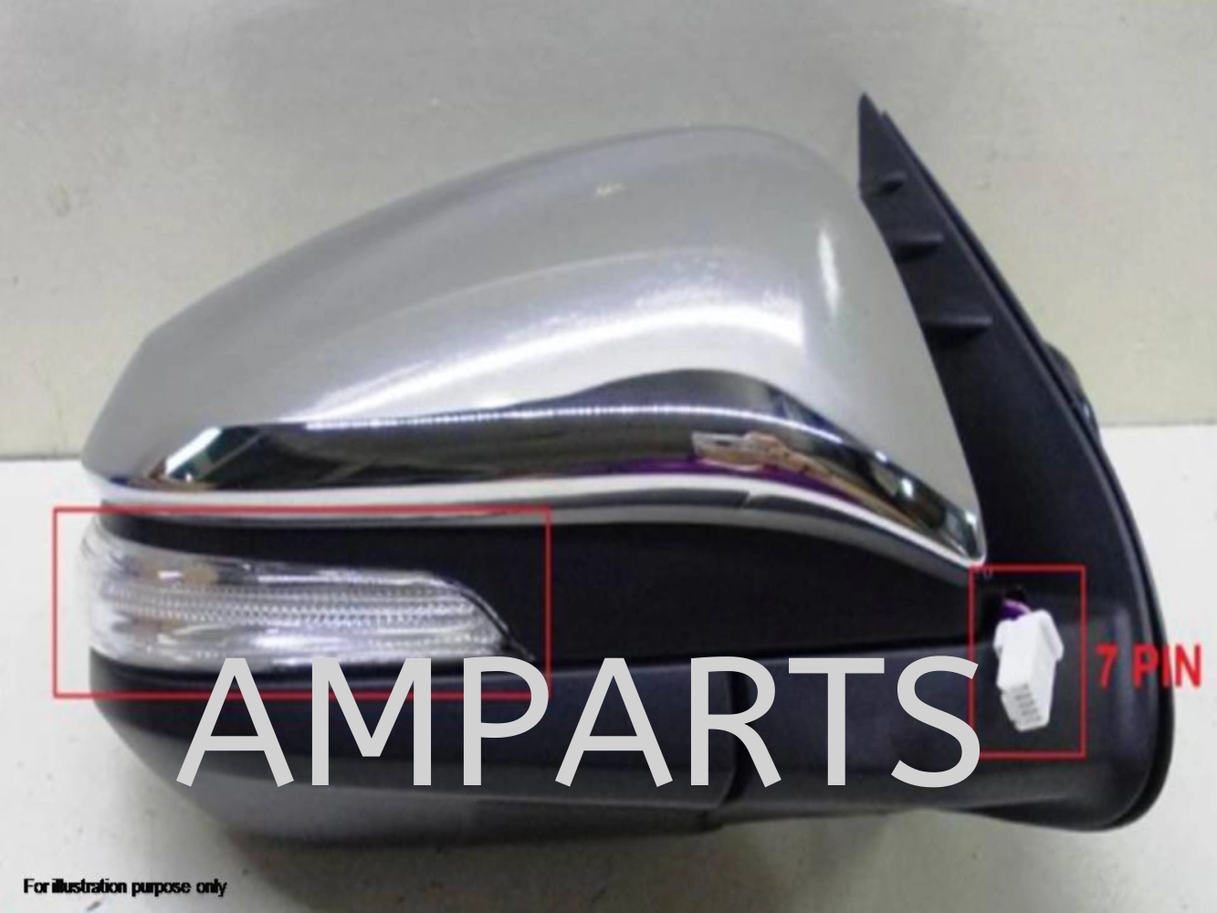Toyota Hilux 2016 Door Mirror (Auto) 7 Pin