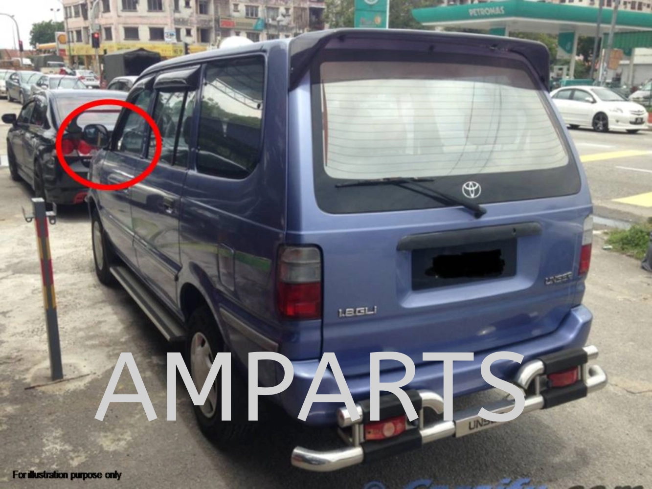 Toyota Unser 2002 Door Mirror Chrome (Manual)