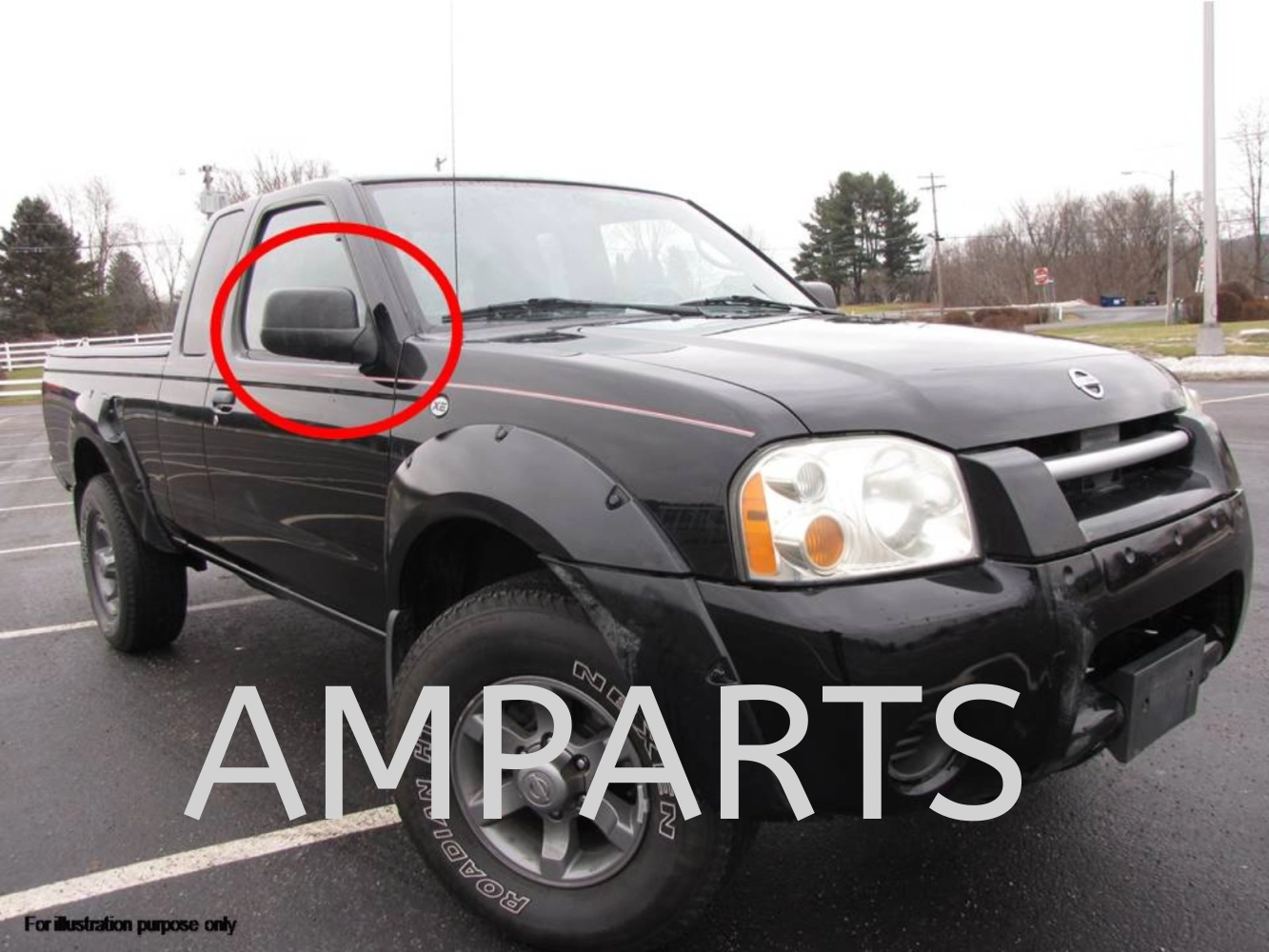 Nissan Frontier 2002 Door Mirror (4 Door) (Manual)