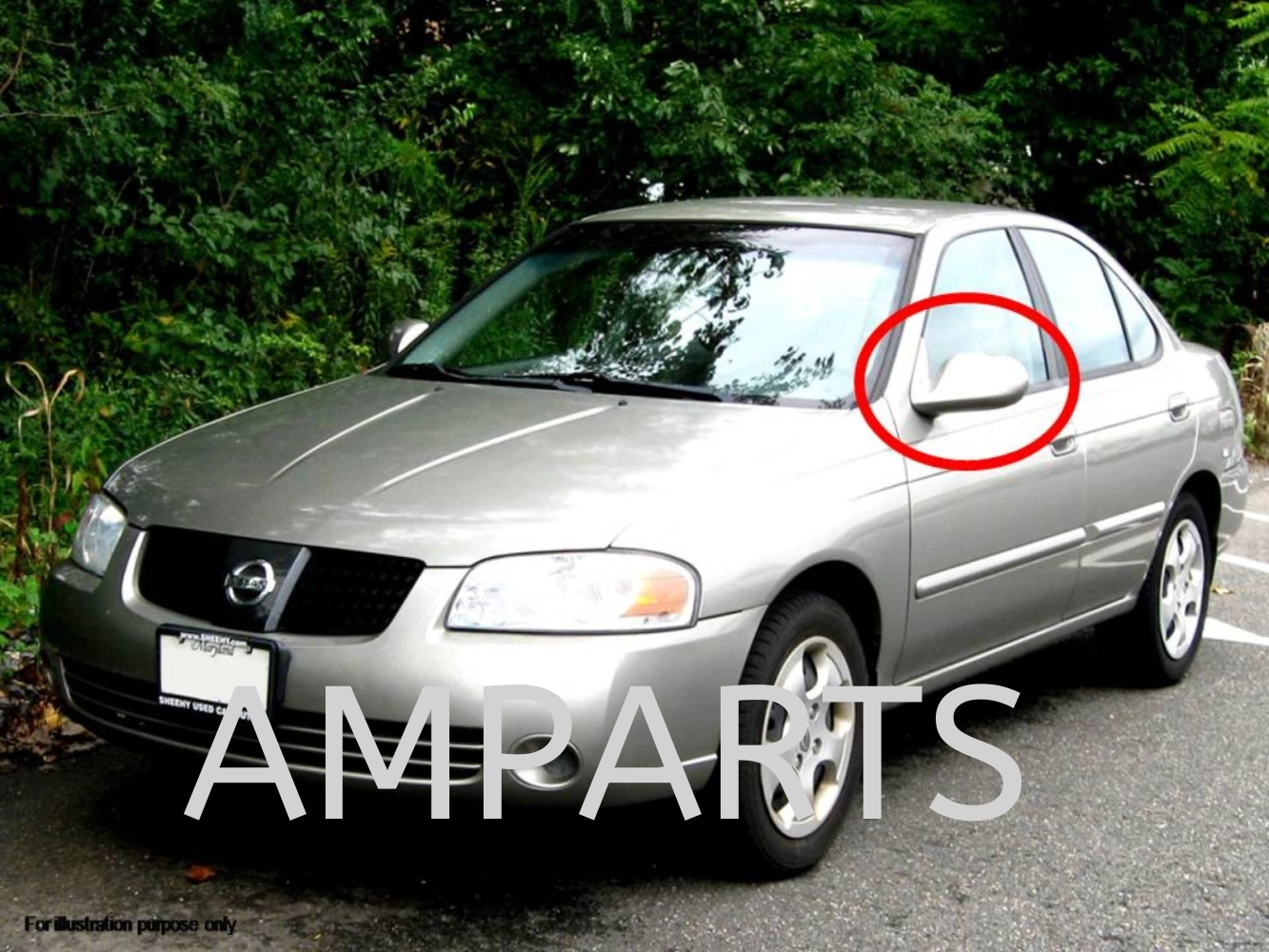 Nissan Sentra 2000 Door Mirror (Auto) 3 Pin = Sentra 2003, 2005