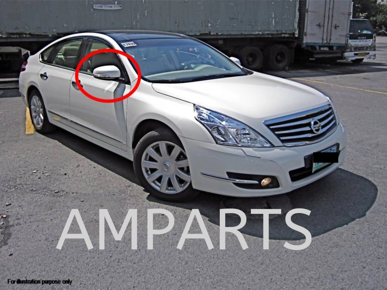 Nissan Teana 2011 Door Mirror (Auto) 7 Pin