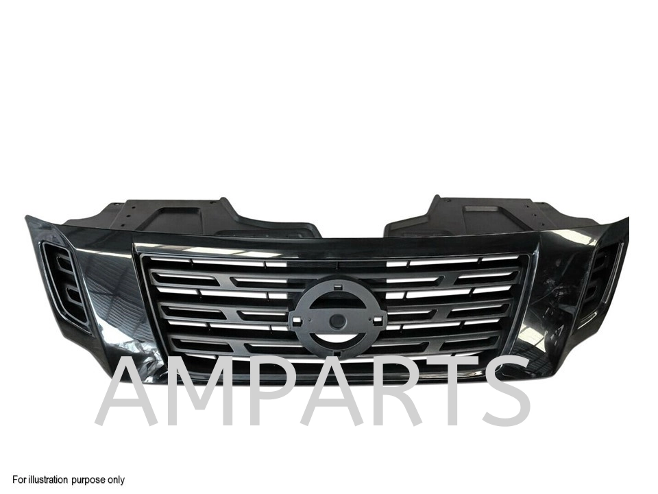 Nissan Navara 2015 2/4Door Grille With Molding Set (Chrome)