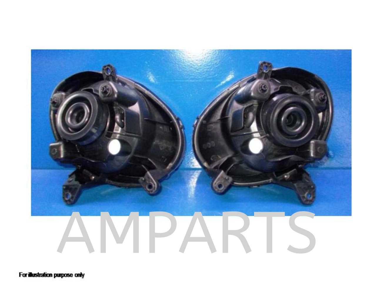 Perodua Kancil 2002 Head Lamp Set (Chrome Black)