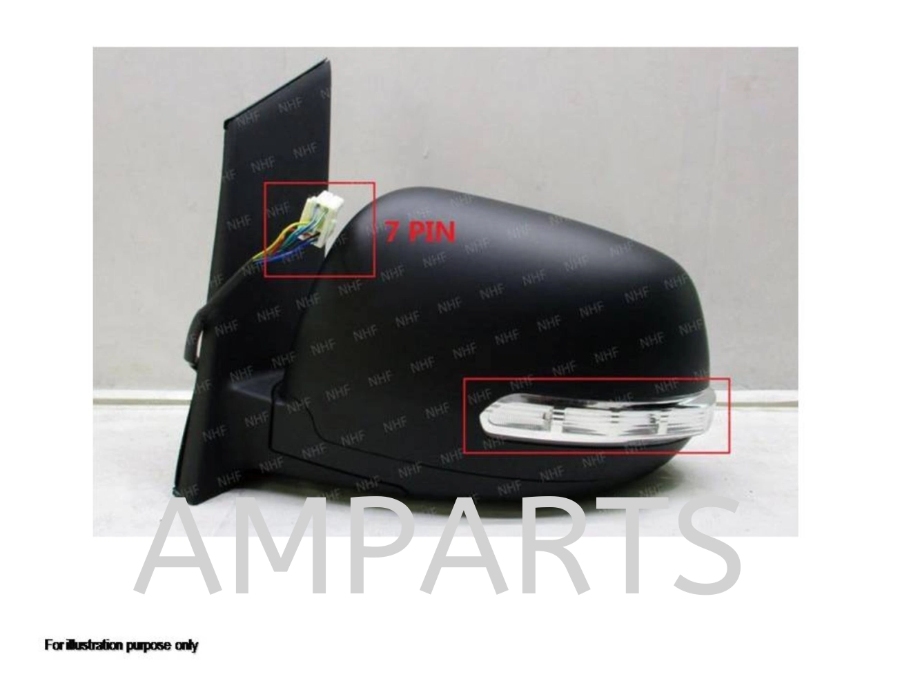 Proton Exora 2011 Door Mirror With Lamp (Auto Foldable) 7 Pin (Left/Right)